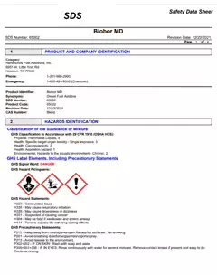 Biobor MD SDS - Safety Data Sheet PDF