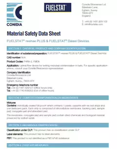FuelStat Plus SDS - Safety Data Sheet PDF